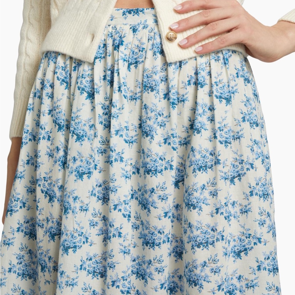Marcie cotton Doen midi skirt